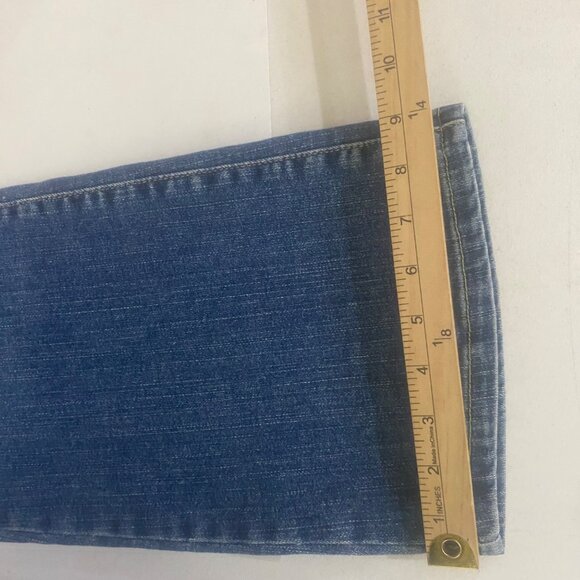 Levis Superlow Bootcut 518 Jeans Womens 9L Medium Wash Denim 32x33 Stretch Retro - Picture 16 of 16